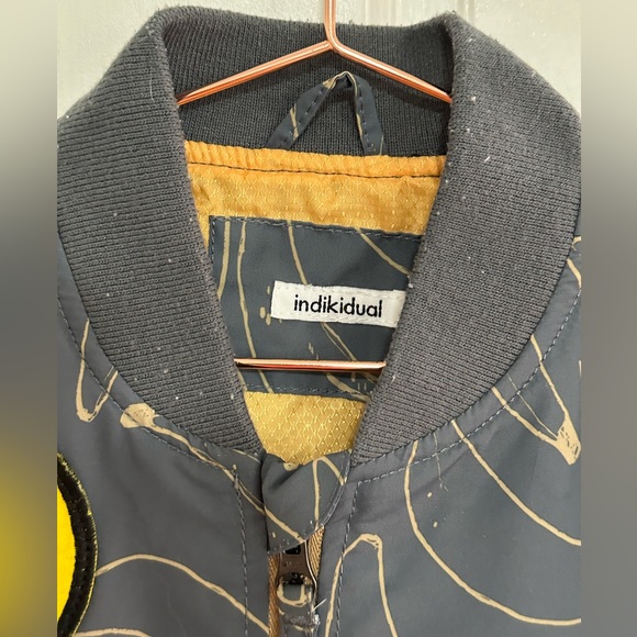 {Indikidual} Banana Print Patch Bomber Jacket ๐ - Size 7-9Y - Picture 6 of 16